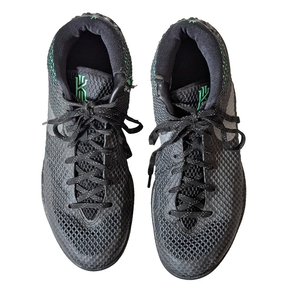 Nike Kyrie 1 Driveway Black Green Glow 705277-001 Mens Size 9 Basketball Shoes